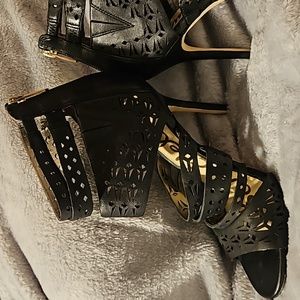 Sam Edelman Leather Strsppy High Heel 7.5